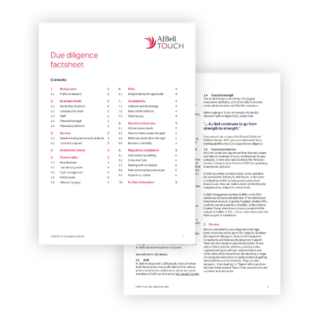 AJBT Due diligence factsheet